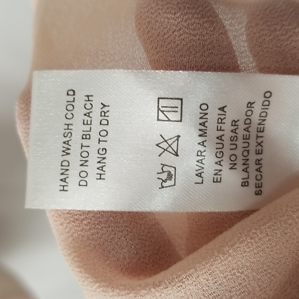 EUC Doe & Rae Sleeveless Sheer Top Size L - Picture 6 of 6